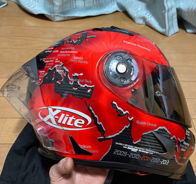 Nolan X-Lite X-803 RS Ultra Carbon Checa Helmet L Size Racetrack Setup