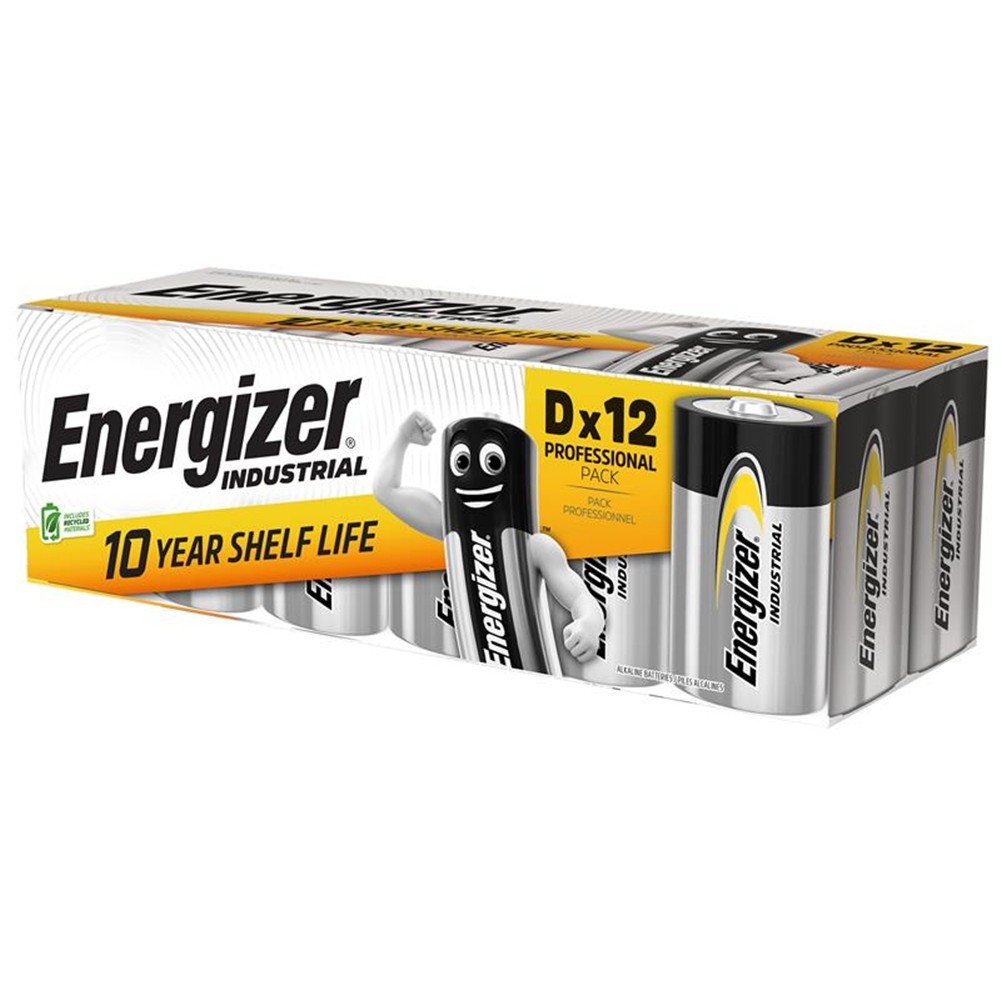 ENERGIZER D SIZE 1.5V INDUSTRIAL HIGH POWER ALKALINE BATTERY LR20 LONG EXPIRY - Image 2