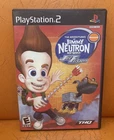 Playstation 2- JIMMY NEUTRON Boy Genius: JET FUSION Game PS2 Nickelodeon 2003