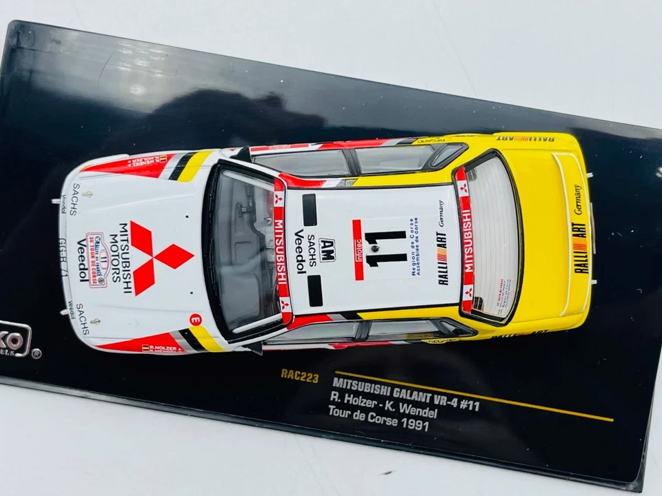 TOP PRICE ! IXO RAC223 MITSUBISHI Galant VR-4 n°11 Tour de Corse 1991 1.43 - Photo 2/4