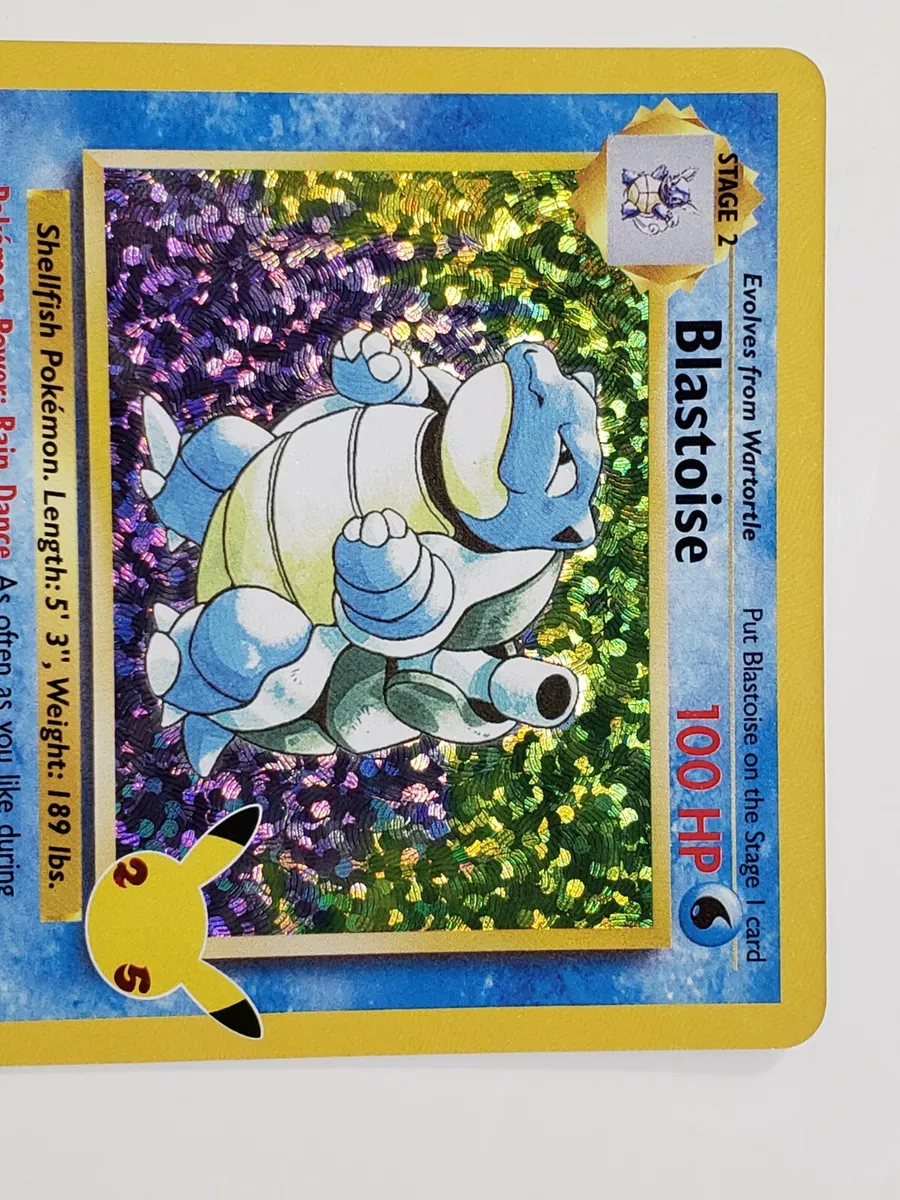 Carta Pokémon Blastoise (2/102) - Celebrações 25 Anos - Alfabay