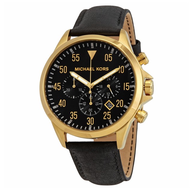 Michael Kors MK8491 Men's Gage Chronograph Gold Tone Watch | eBay