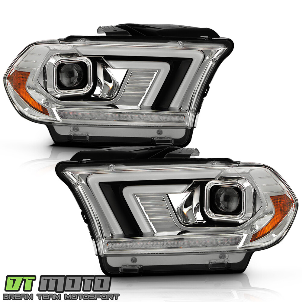 20112013 Dodge Durango Light Bar Projector Headlights w/Sequential Led
