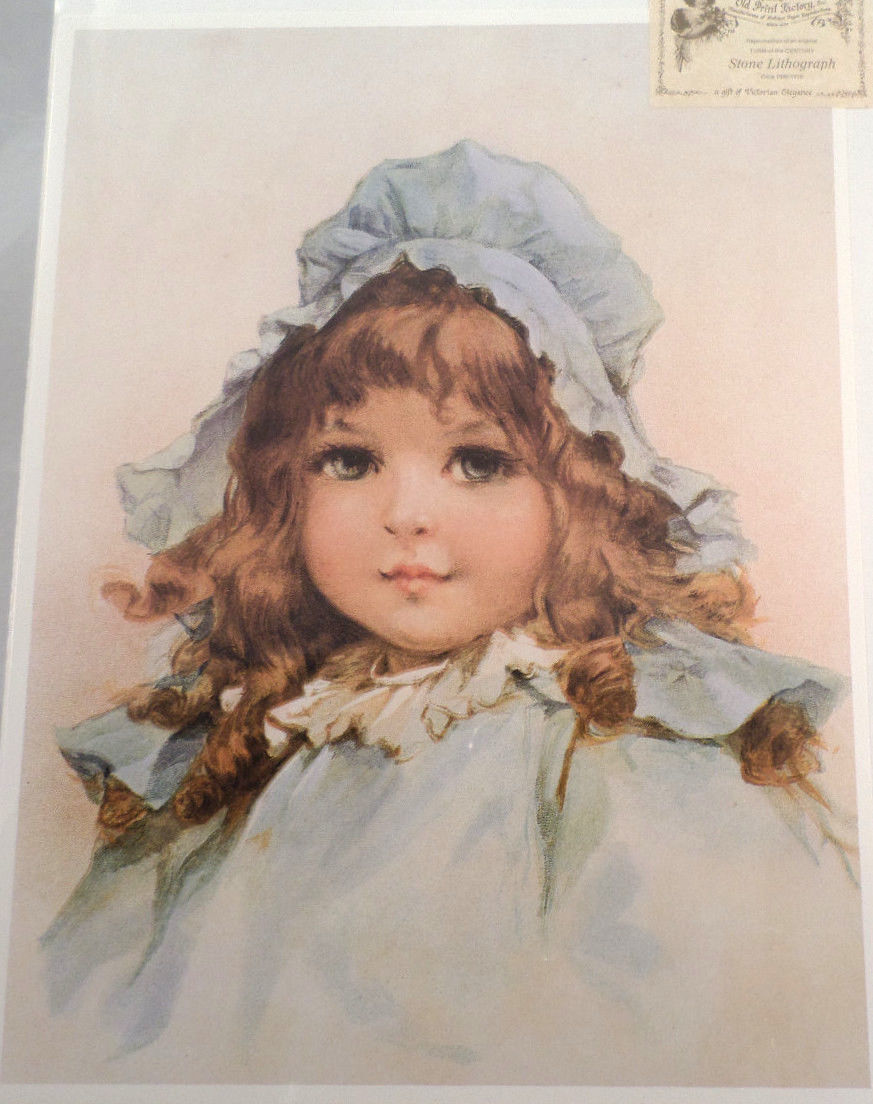Victorian Lithograph Print Picture 