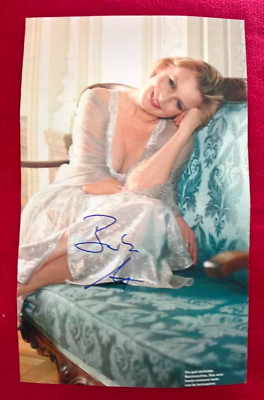 Barbara Eligmann Original Autograph, Colour Magazine Image, Large 29.5x18 Inches