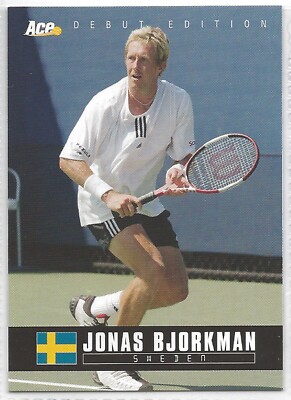 2005 Ace Authentic Debut Edition - Jonas Bjorkman Tennis Card #31