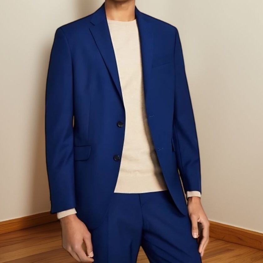 Kenneth Cole Reaction Mens Techni Cole Slim Fit Suit Jacket 