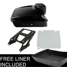 Chopped Trunk Base Plate Mount Rack Base Plate Fit For Harley Touring 2014-Up