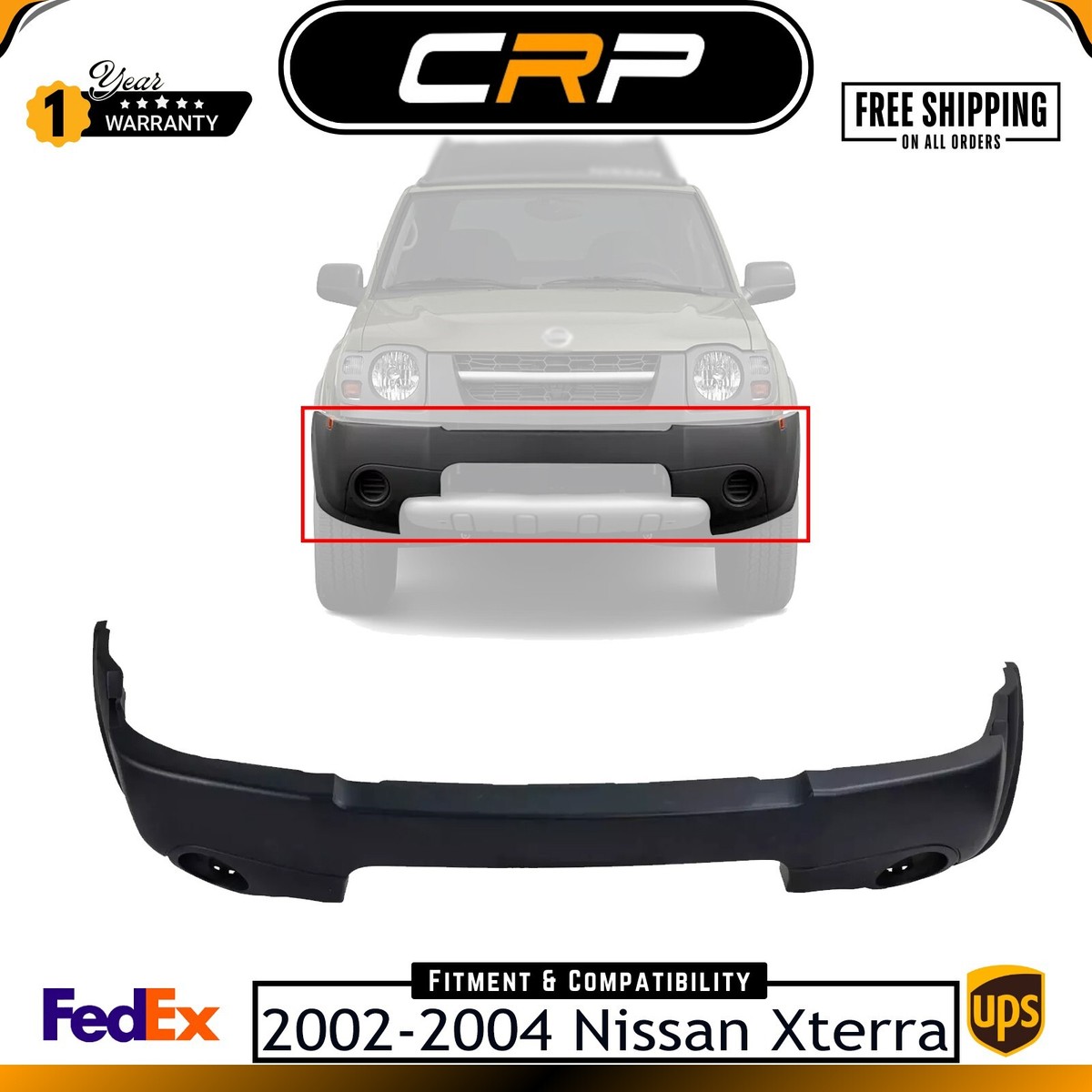 Bumper Cover Fascia For 2002 2003 2004 Nissan Xterra Front Gray | eBay Bumper Cover Fascia For 2002 2003 2004 Nissan Xterra Front Gray | eBay