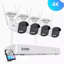 ZOSI 4K 5MP Wireless CCTV Camera Outdoor Home Security System Color Night Vision