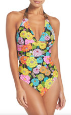 Trina Turk Multicolor Santiago One Piece Swimsuit L47031 Women's Size 4