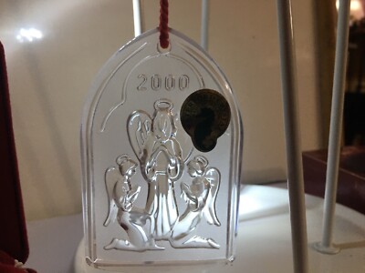 Waterford Crystal Nativity Collection Angels Ornament 2000 3rd