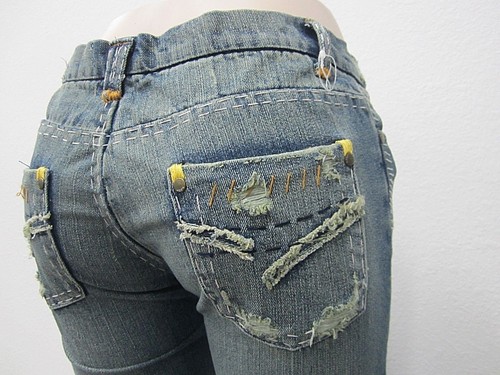 1971 Frayed Hem Womens Jeans 