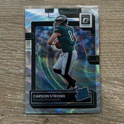 2022 Panini Donruss Optic Rated Rookie #211 Carson Strong /300 Silver Wave RC