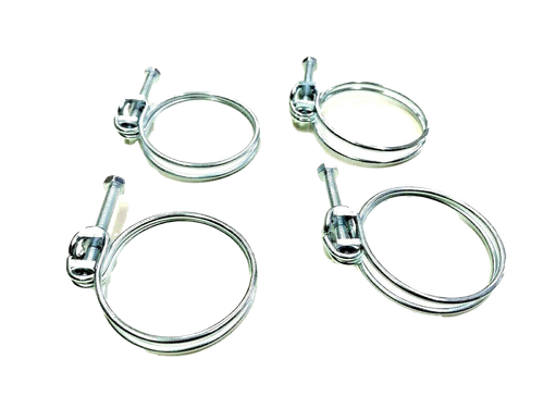 Colliers De Serrage à Double Fil Zingués - 10 Pièces, Diamètre Intérieur 7 Mm, Pour Tuyaux Silicone, Air, Eau