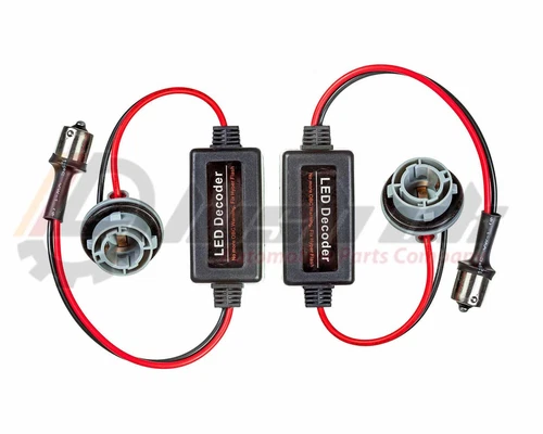 2x BA15S P21W 1156 LED Ampoule OBC Avertissement Annulation Décodeur Charge Résistance Adaptateur