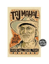 Original Taj Mahal 2009 Blues concert poster from Mojohand