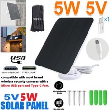 Solar Panel Charging for Arlo Essential Spotlight / XL Spotlight Camera W/ Cable