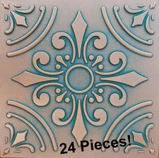 Ceiling Tiles, Glue Up 20" x 20", Decorative Foam, HARMONY Copper Patina, 24 Pcs