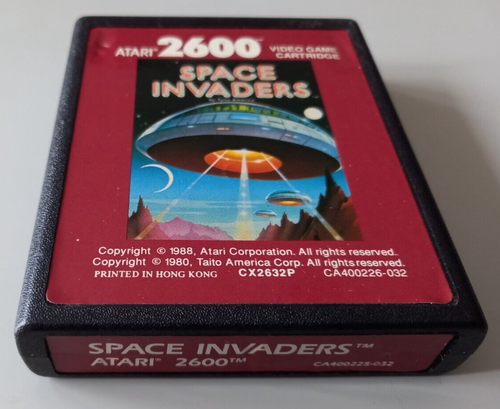 Jeu Atari 2600 Space Invaders - Version PAL Loose, état Correct (voir Photos)