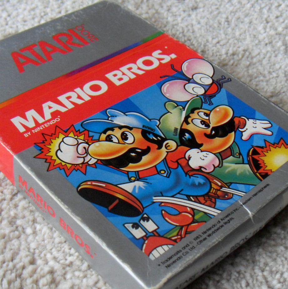 1988 ATARI 2600 Mario Bros. complet Pal en boite et notice d'origine manuel