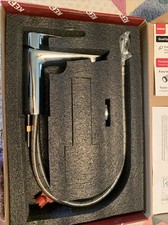 Silver Bathroom Faucet Waterfall Spout Single Lever Basin Sink Mixer Tap. New