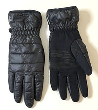 HEAD BLACK QUILTED DRIVING GLOVES PLUSH LINING WOMEN'S SIZE LARGE