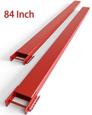 1 Pair 84"x4.5" Forklift Pallet Extensions 5500LBS Fork Extensions for Forklifts