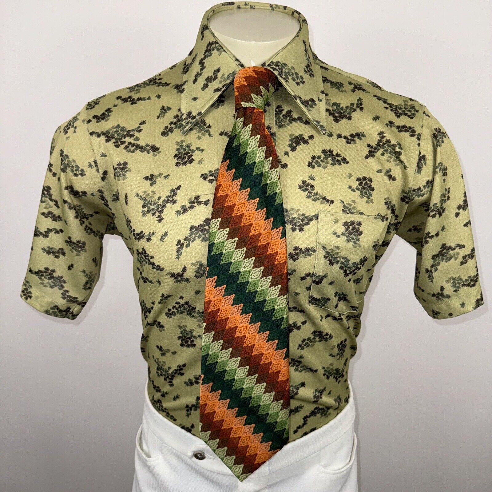 Andhurst Tie Mens Necktie Vintage 60s 70s Geometr… - image 1
