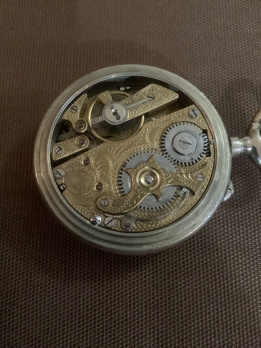 Antique Roskopf 6j Swiss Pocket Watch- Beautiful movement