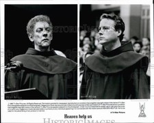 1985 Press Photo Donald Sutherland John Heard Star In "Heaven Help Us"