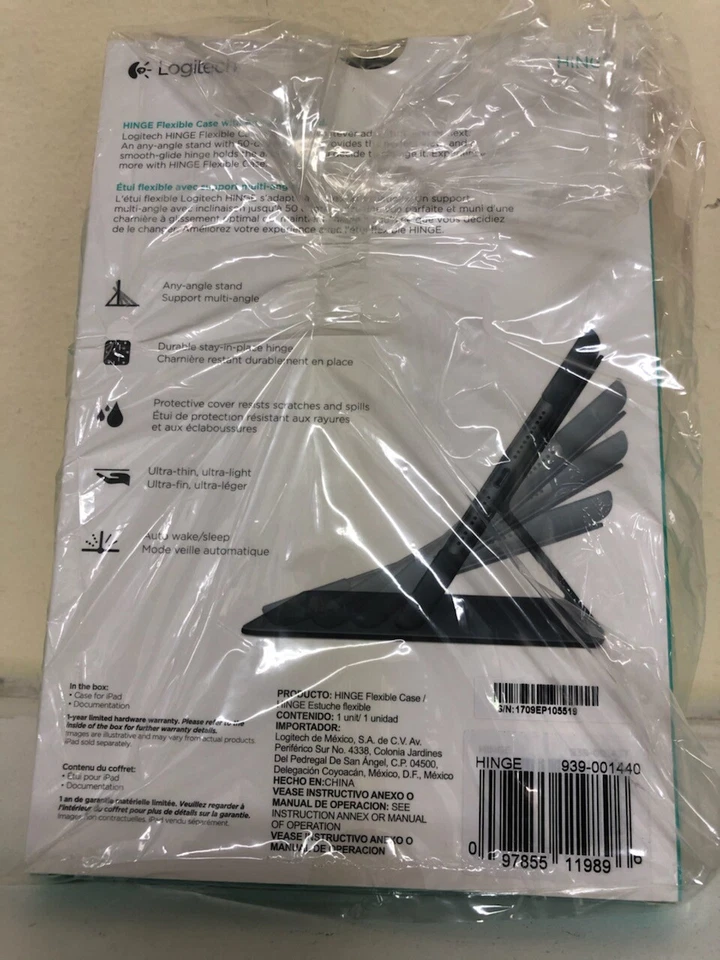 Logitech Hinge Carrying Case (Folio) for iPad Mini 4 - Red 939-001440 - Image 2 of 2