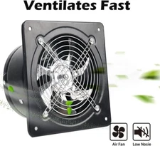 10/12/14 Inch Exhaust Fan Ventilation Extractor Fan Wall-Mounted Square Blower