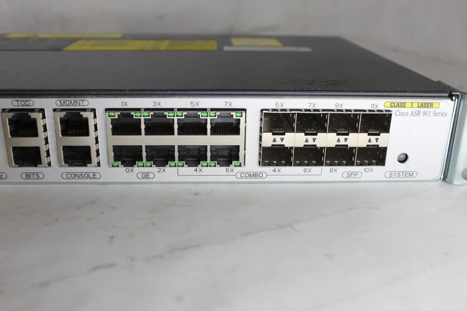Cisco ASR 901 Series A901-12C-FT-D Aggregation Services Router 800-40055-01 - Image 3 of 4