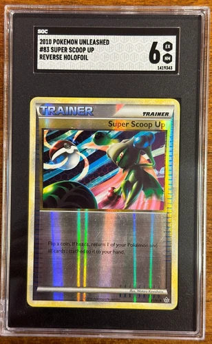 2010 Pokemon Unleashed Super Scoop Up Reverse Holofoil #83 SGC 6 EX-NM