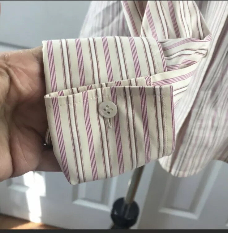 Theory  button down size Medium Stripes Color Sof… - image 9