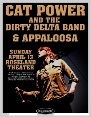 2008 Cat Power Concert Poster Wall Art Print size 10X15INCH OVERALL 11X17 INCHES
