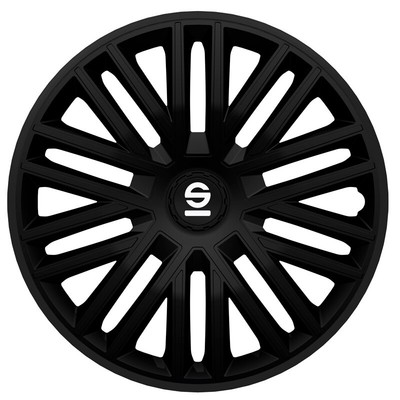 Radkappen Radzierblenden Radblenden Sparco Bergamo 15-Zoll Schwarz Satz 4 Stück