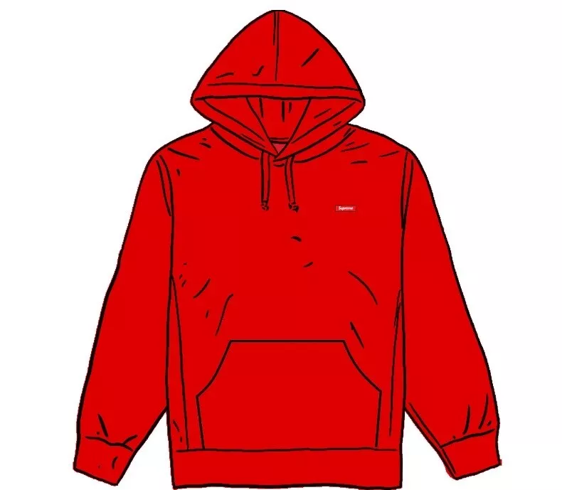 Sweat shirt homme Supreme petite boîte logo à capuche taille XL rouge SS21SW49   neuf scellé !