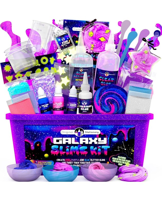 Kit de slime de galaxia para niños y niñas de 10 a 12 años, FunKidz Ultimate Flu