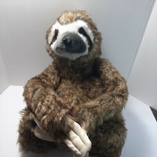 Melissa  Doug SLOTH 16" Realistic Plush 8805 Vinyl Claws Stuffed Animal