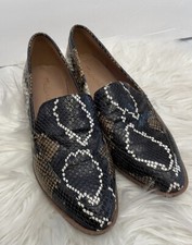 Madewell 8 The Frances Shoe Animal Print Loafer Comfort Preppy Office Casual