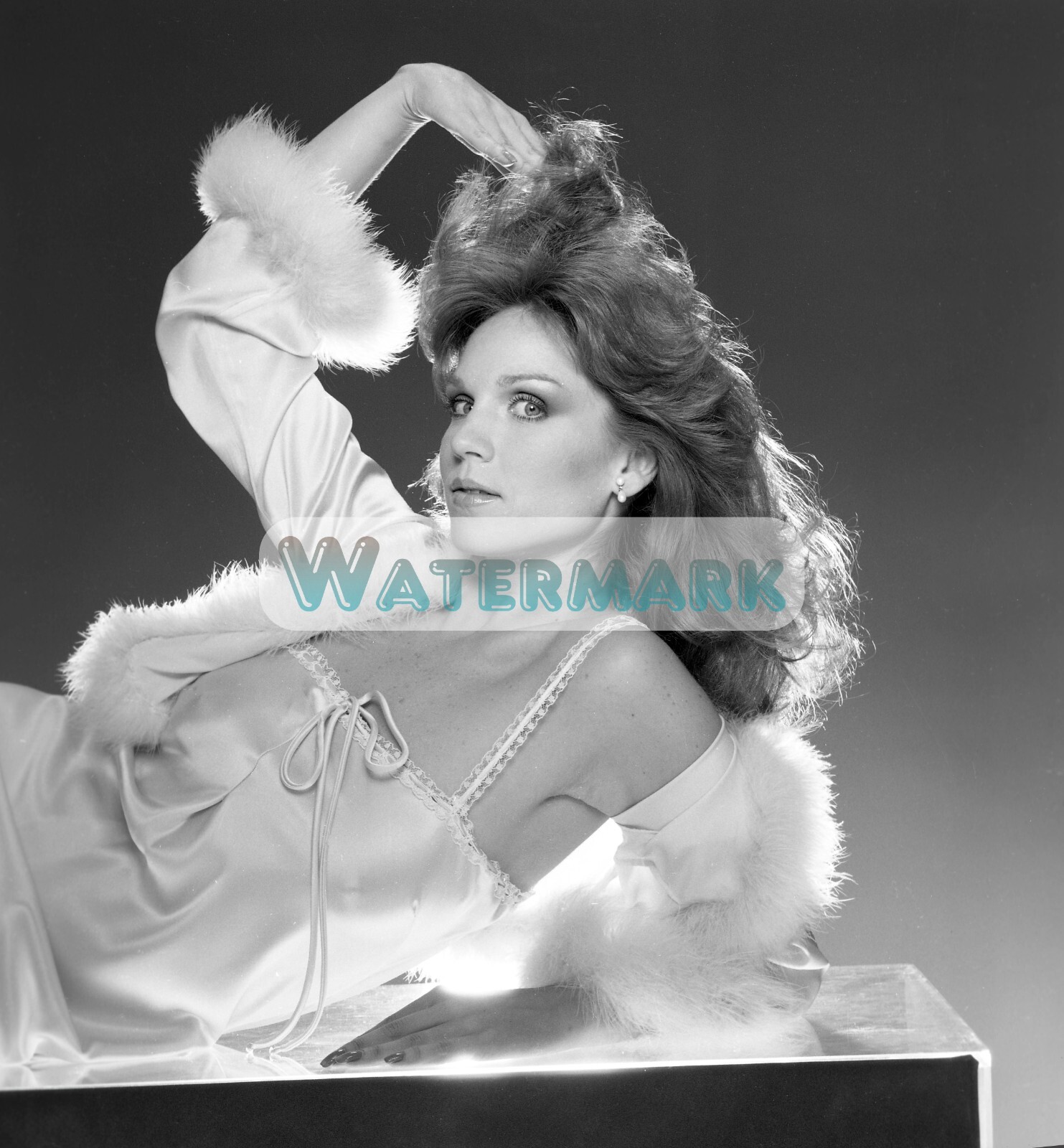 Sexy MARILU HENNER Pokes Thru Satin Negligé ** Archival Pigment Print