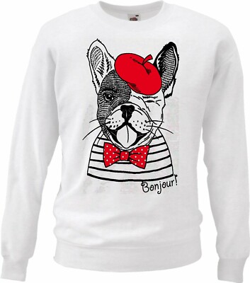 Sweatshirt LUSTIGE FRANZÖSISCHE BULLDOGE IN FESTTAGSKLEIDUNG ENGLISCHE BULLDOGGE