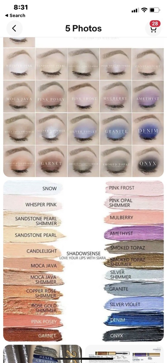 SHADOWSENSE LipSense by SENEGENCE Long Lasting Eye Shadow FULL