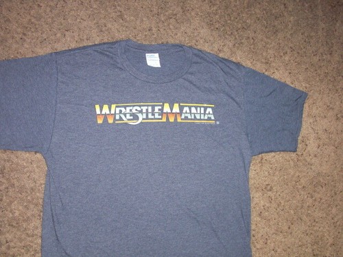 logo short sleeve WWF wwe t-shirt 