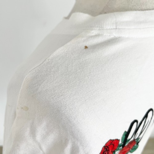 Ed Hardy by Christian Audigier Wild Tiger Beaded T-Shirt Crew Neck White Size L - Picture 8 of 16