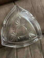 Geometric Clear Crystal Decorative Bowl