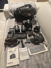 Canon EOS Rebel T6 DSLR Digital Camera W/2 18-55mm Lenses Bag Accessor..TESTED