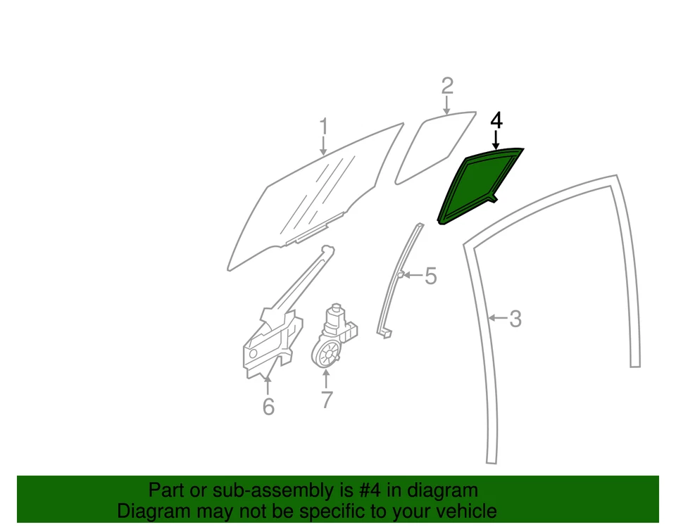 Genuine Subaru 2012-2017 Crosstrek Impreza XV Crosstrek Weatherstrip 62284FJ001 - Image 2 of 2